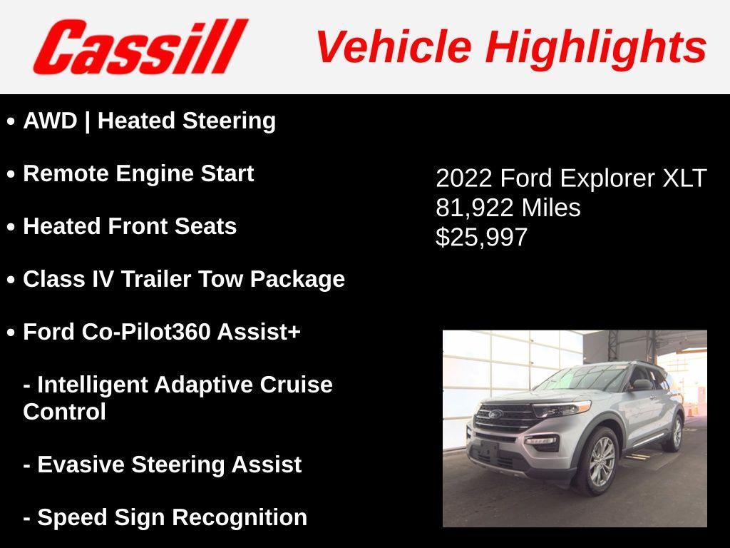 used 2022 Ford Explorer car, priced at $25,997