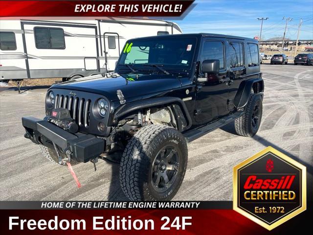 used 2016 Jeep Wrangler Unlimited car, priced at $21,237