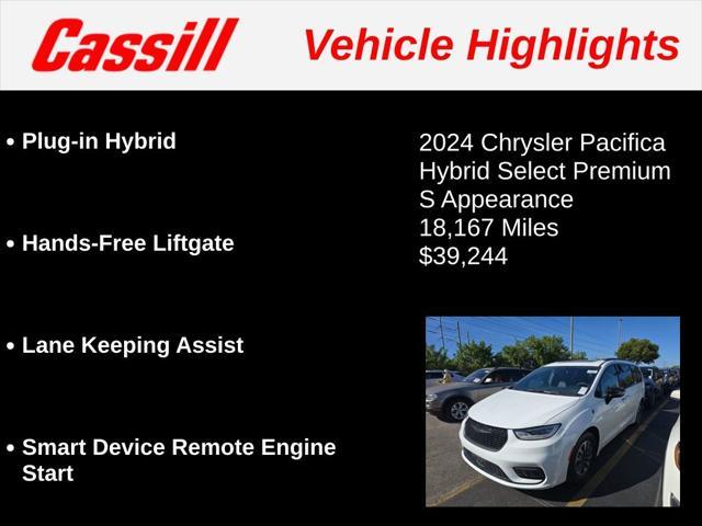 used 2024 Chrysler Pacifica Hybrid car, priced at $39,244