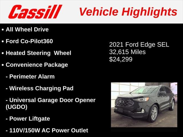 used 2021 Ford Edge car, priced at $24,299