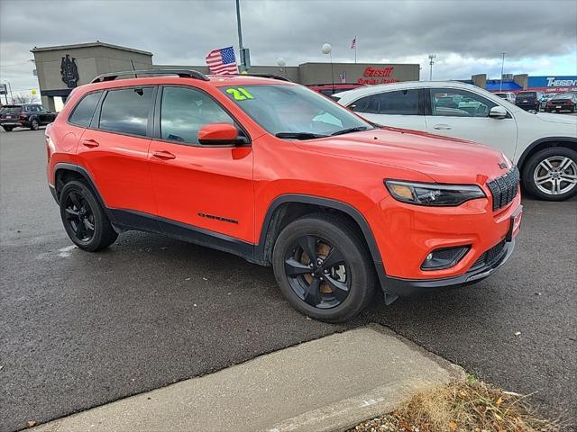 used 2021 Jeep Cherokee car, priced at $22,649