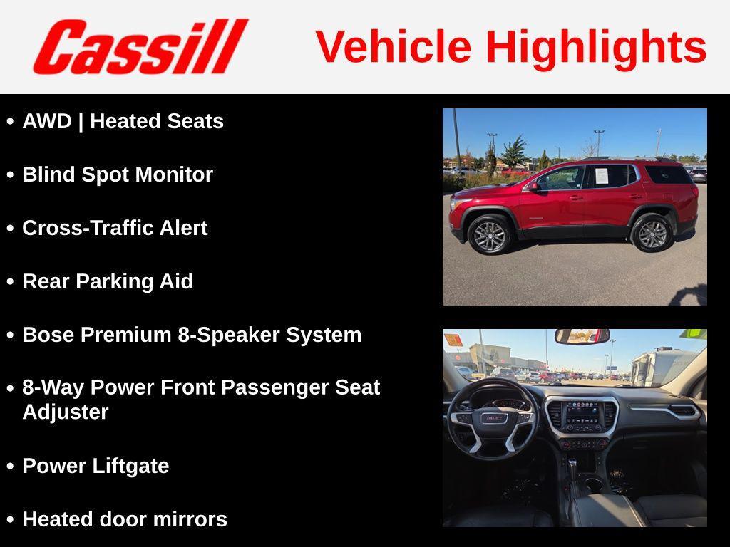 used 2019 GMC Acadia car, priced at $16,987