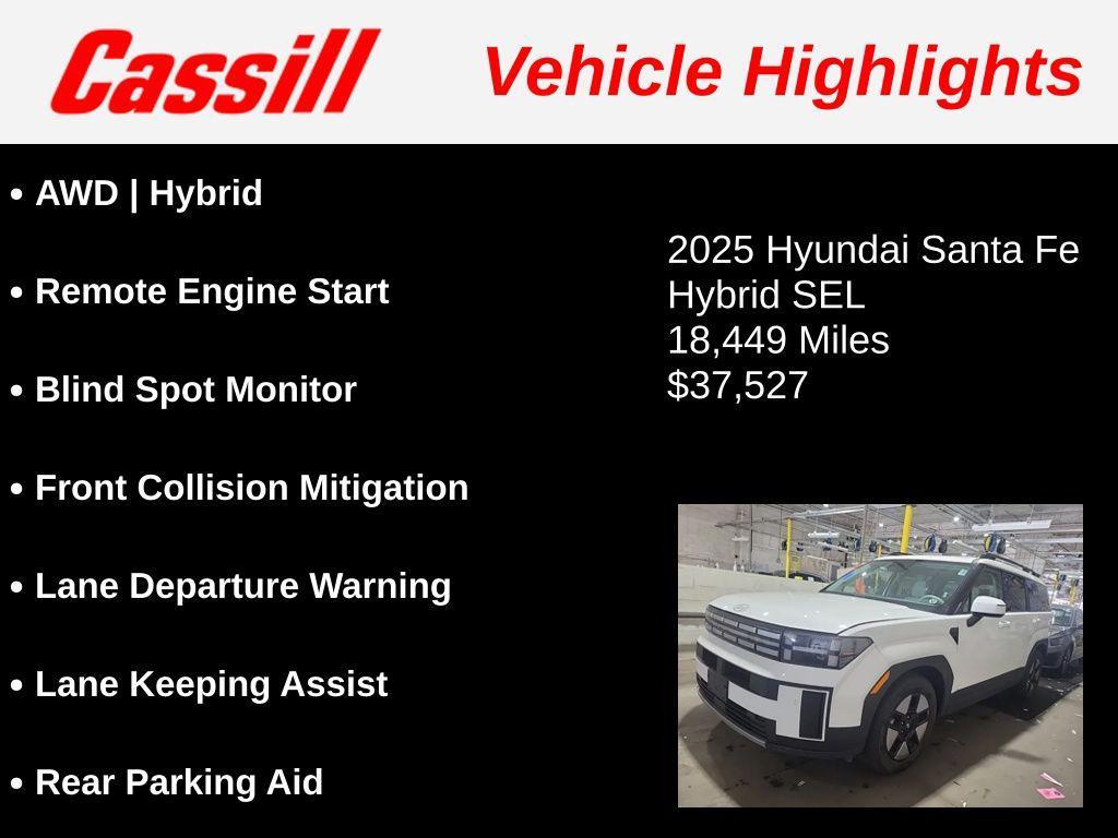 used 2025 Hyundai Santa Fe car, priced at $37,527