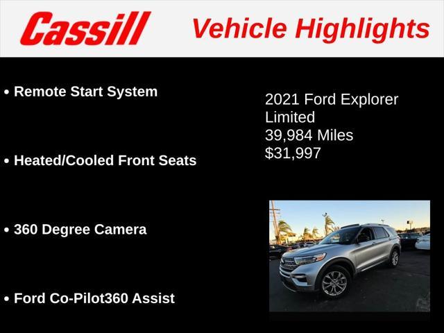 used 2021 Ford Explorer car, priced at $31,997