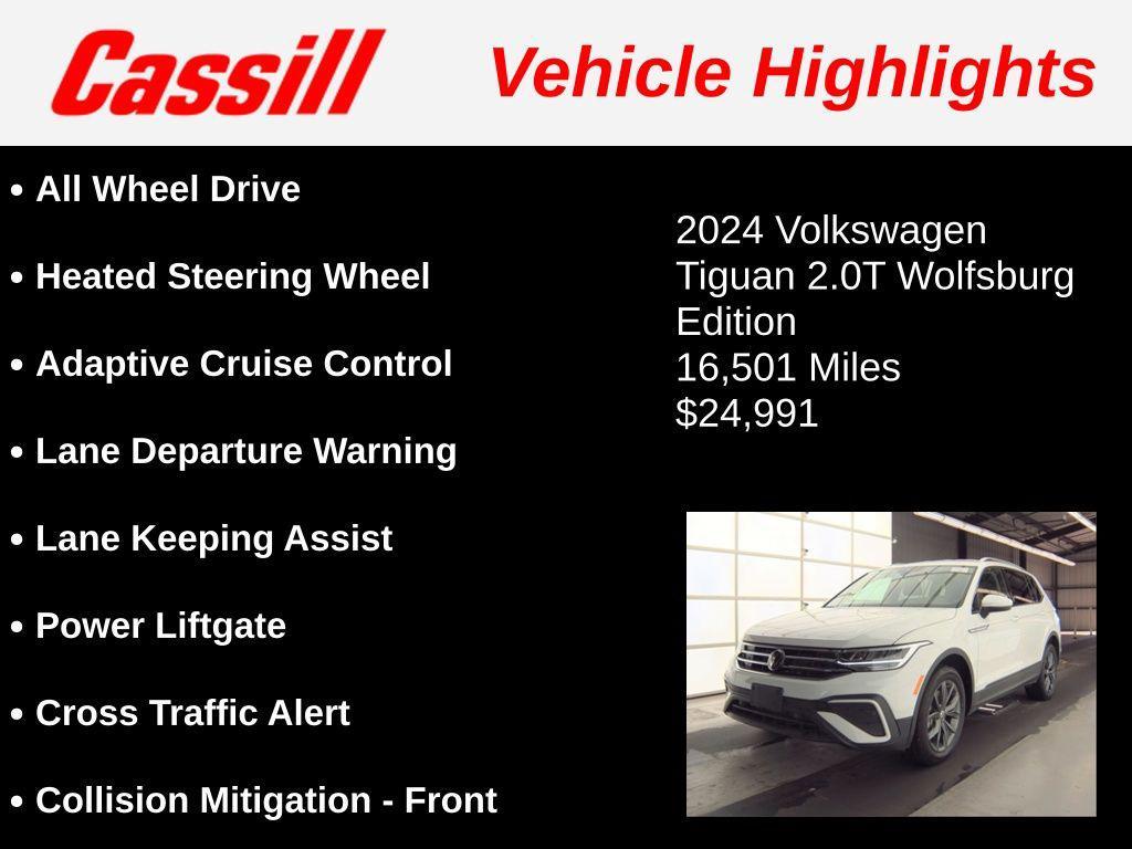 used 2024 Volkswagen Tiguan car, priced at $24,991