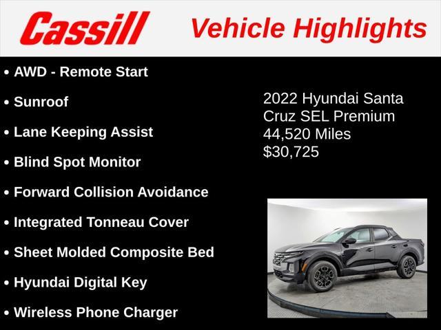 used 2022 Hyundai SANTA CRUZ car, priced at $30,725