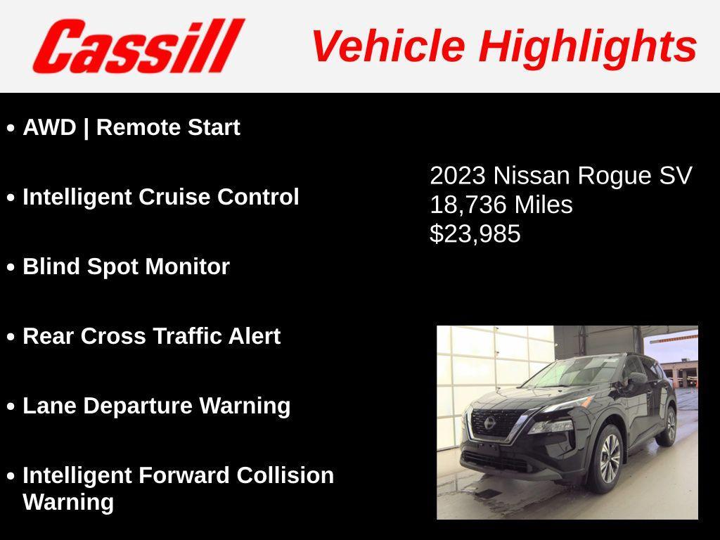 used 2023 Nissan Rogue car, priced at $23,985