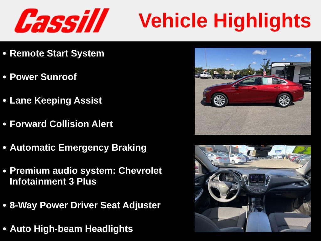 used 2024 Chevrolet Malibu car, priced at $21,669