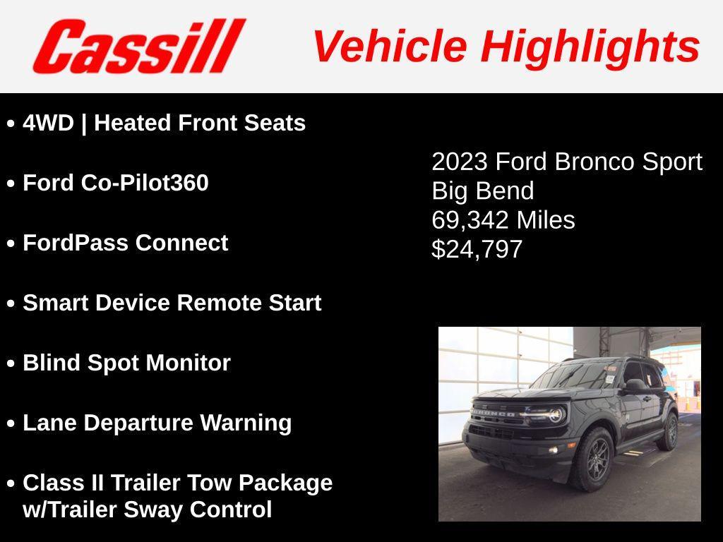 used 2023 Ford Bronco Sport car, priced at $24,797