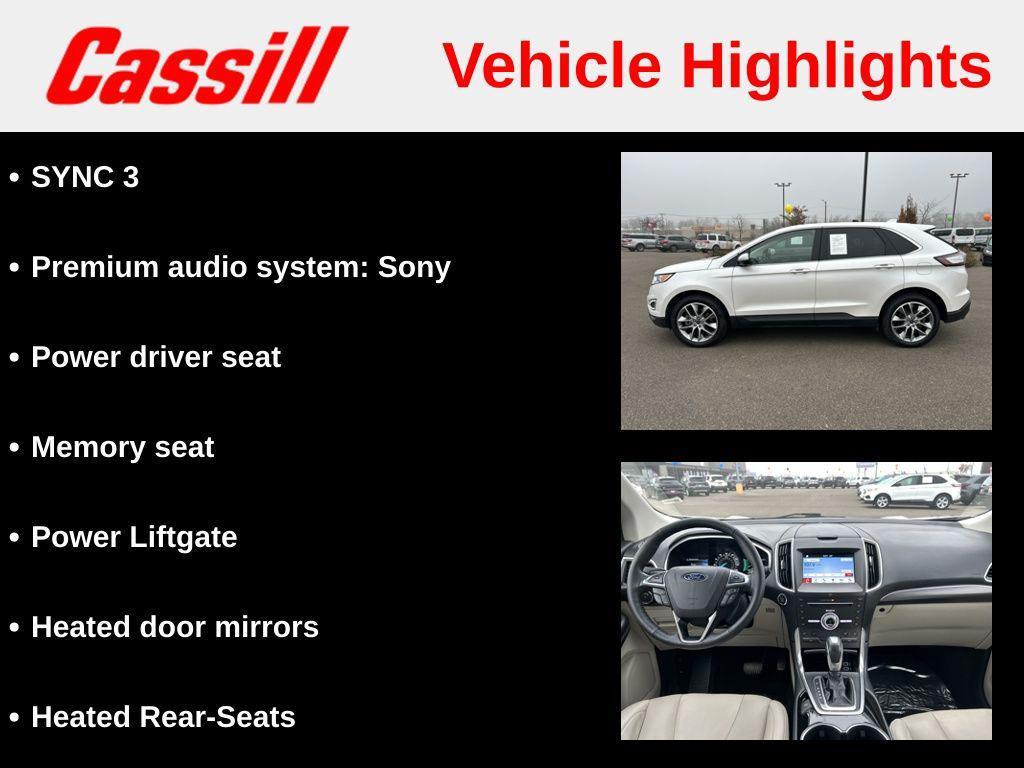 used 2017 Ford Edge car, priced at $15,347