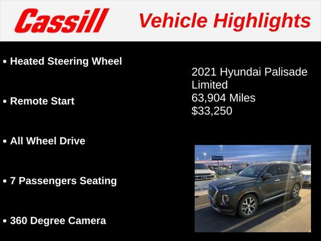 used 2021 Hyundai Palisade car, priced at $33,250