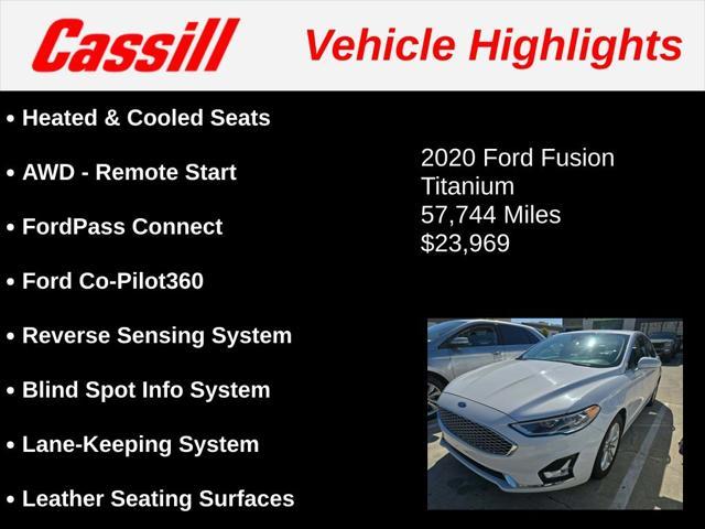 used 2020 Ford Fusion car, priced at $23,969