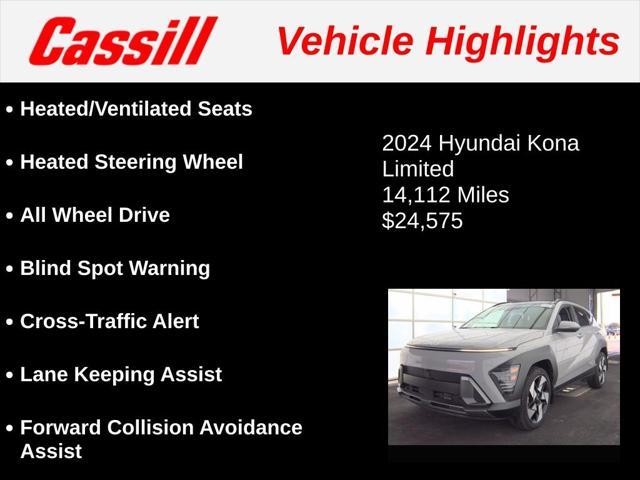 used 2024 Hyundai Kona car, priced at $24,575