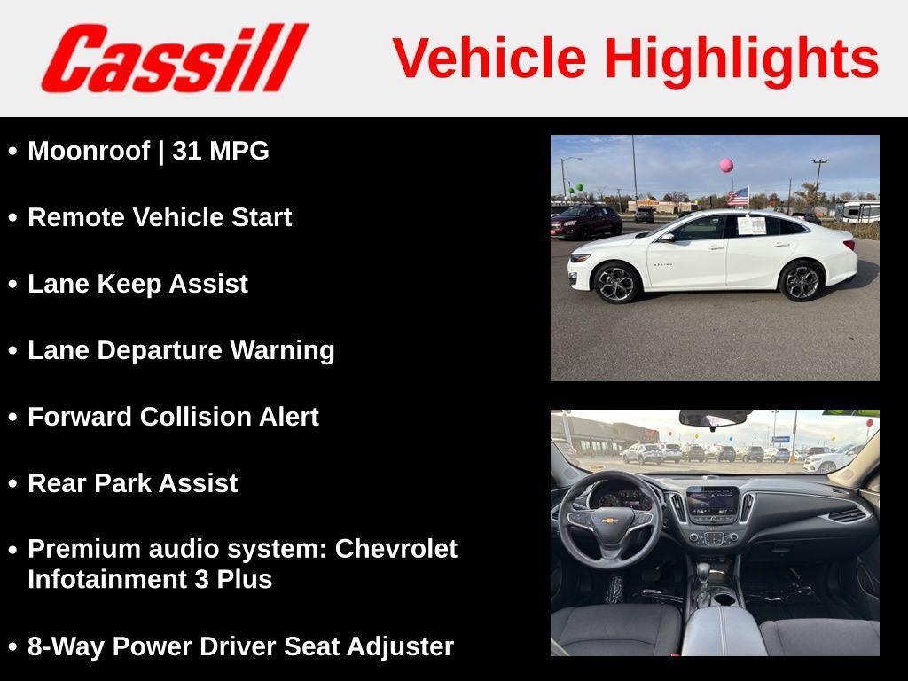used 2024 Chevrolet Malibu car, priced at $20,591