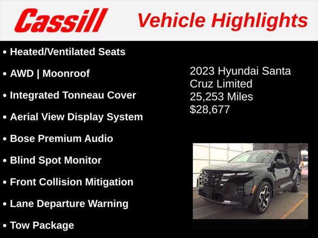 used 2023 Hyundai SANTA CRUZ car, priced at $28,677
