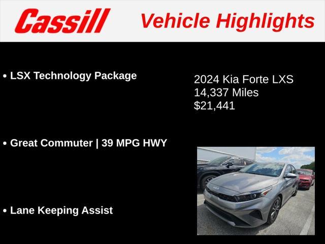 used 2024 Kia Forte car, priced at $21,441
