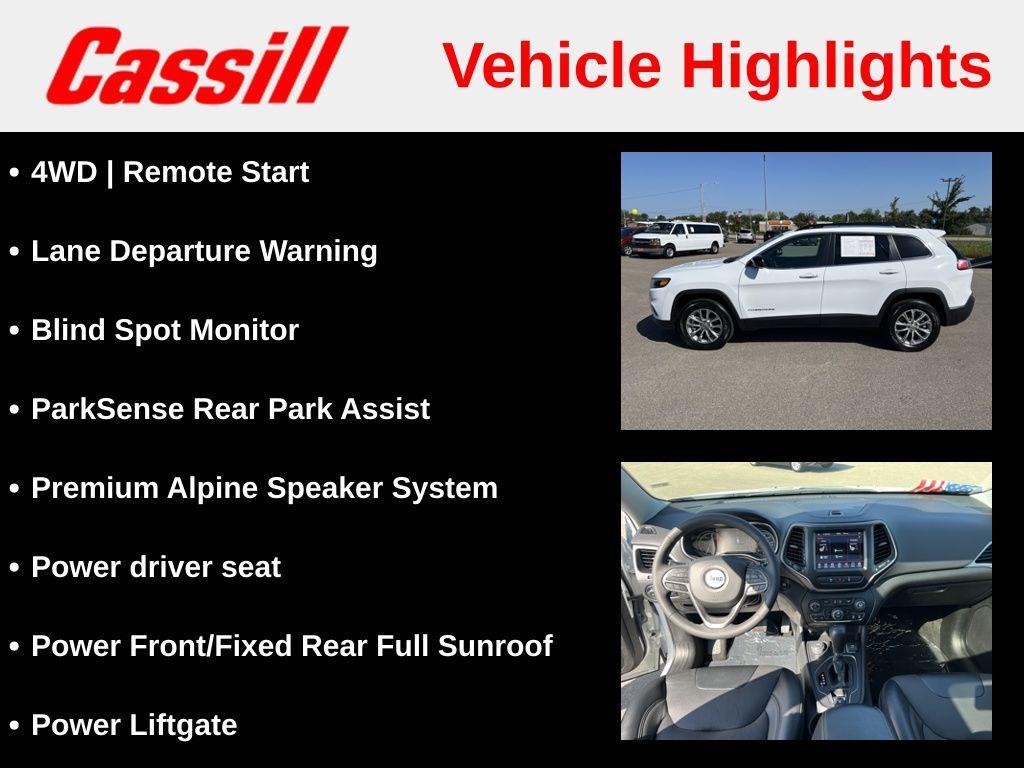 used 2022 Jeep Cherokee car, priced at $23,274