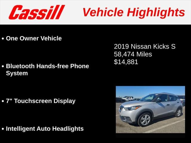 used 2019 Nissan Kicks car, priced at $14,881