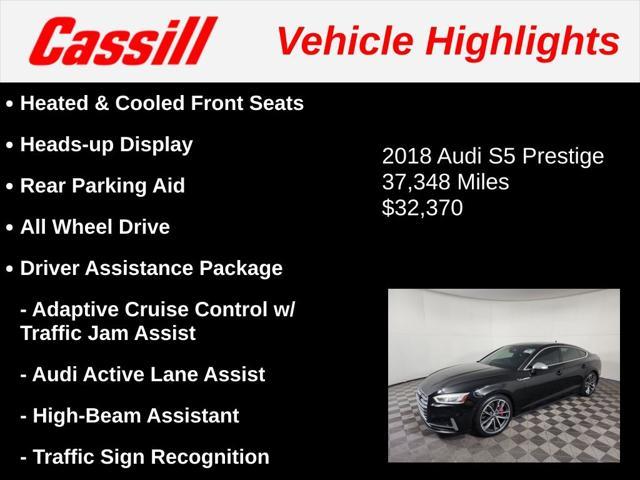 used 2018 Audi S5 car, priced at $32,370