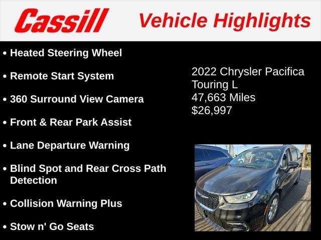 used 2022 Chrysler Pacifica car, priced at $26,997