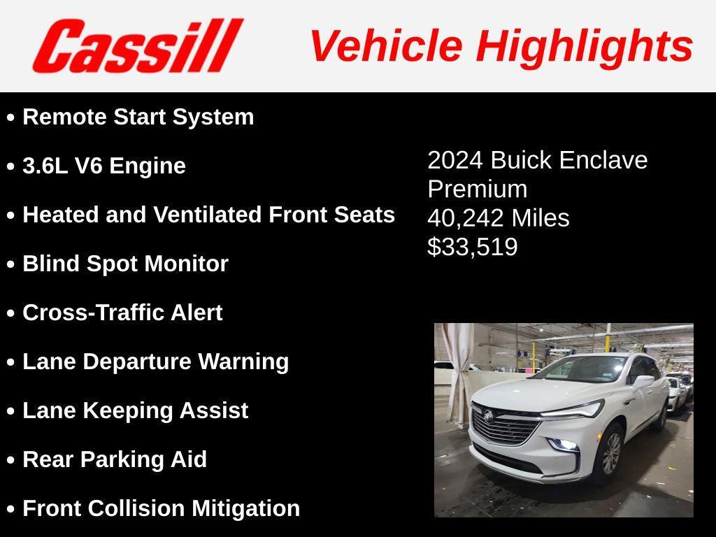 used 2024 Buick Enclave car, priced at $33,519