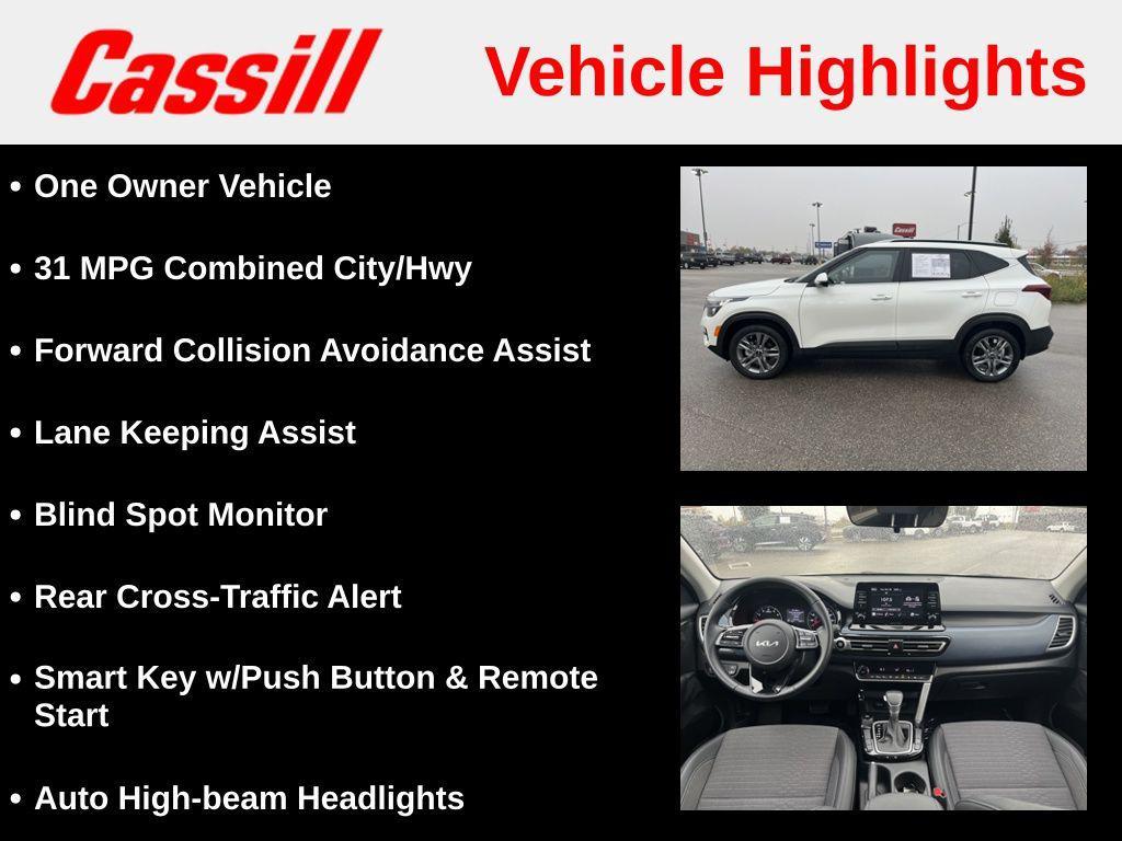 used 2023 Kia Seltos car, priced at $18,930