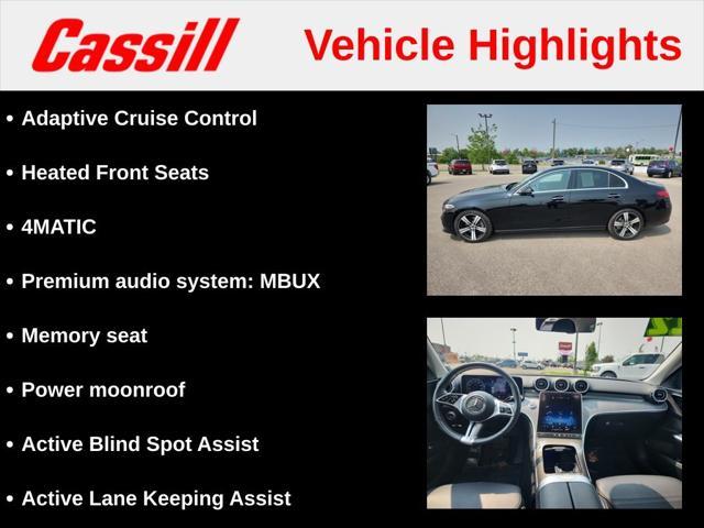 used 2022 Mercedes-Benz C-Class car, priced at $34,669