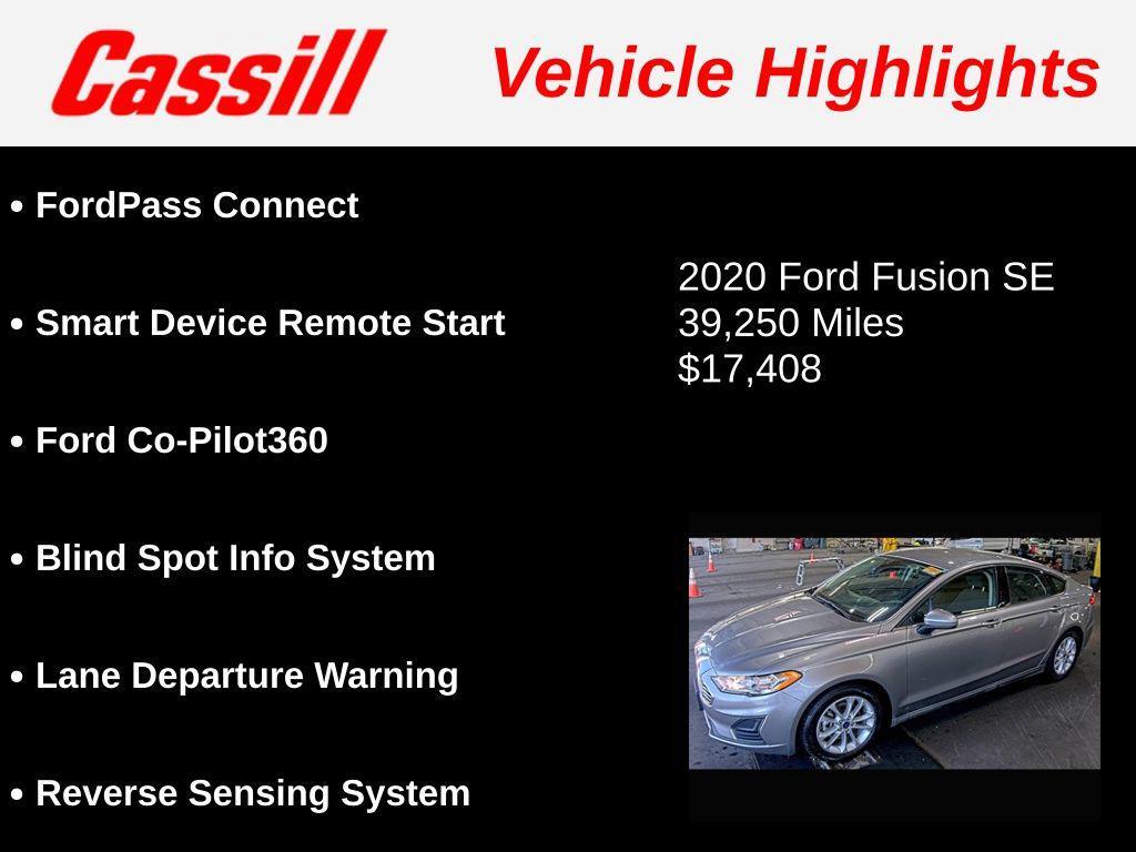 used 2020 Ford Fusion car, priced at $17,408