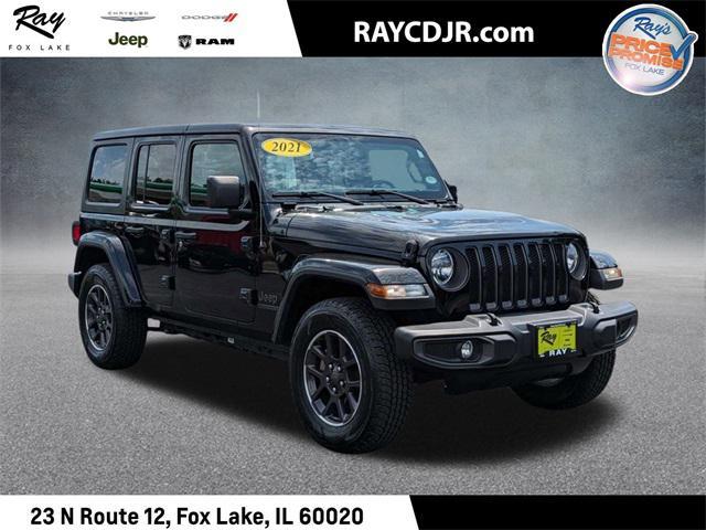 used 2021 Jeep Wrangler Unlimited car, priced at $30,490