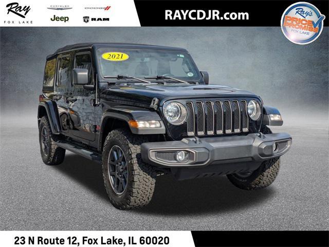 used 2021 Jeep Wrangler Unlimited car, priced at $33,755