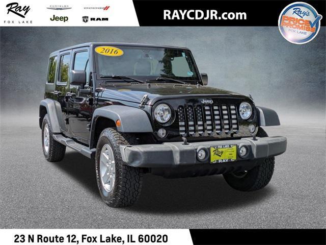 used 2016 Jeep Wrangler Unlimited car, priced at $19,899