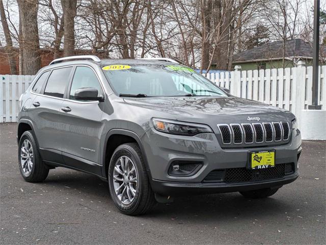 used 2021 Jeep Cherokee car, priced at $25,487