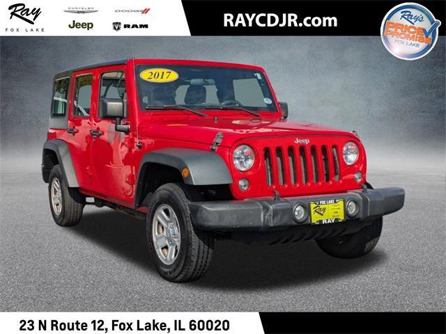 used 2017 Jeep Wrangler Unlimited car, priced at $19,399