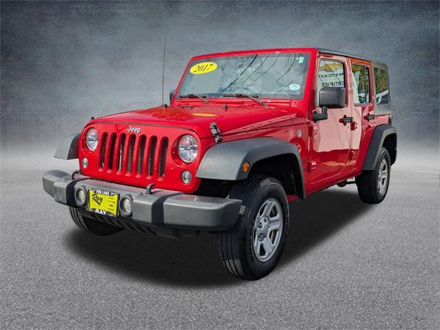 used 2017 Jeep Wrangler Unlimited car, priced at $19,399
