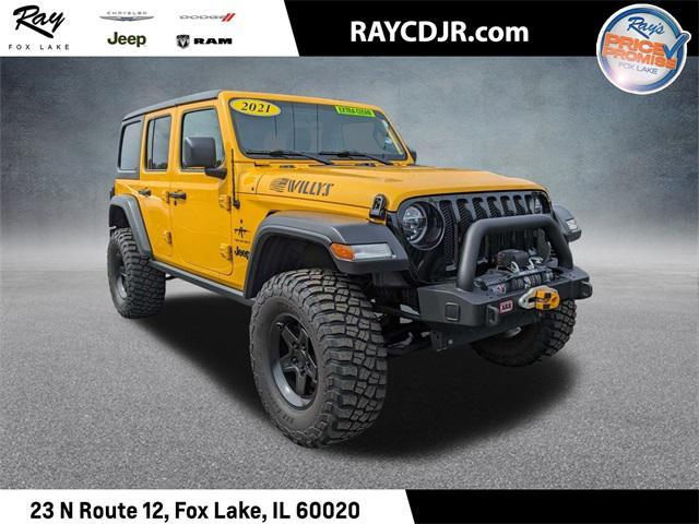 used 2021 Jeep Wrangler car, priced at $36,987