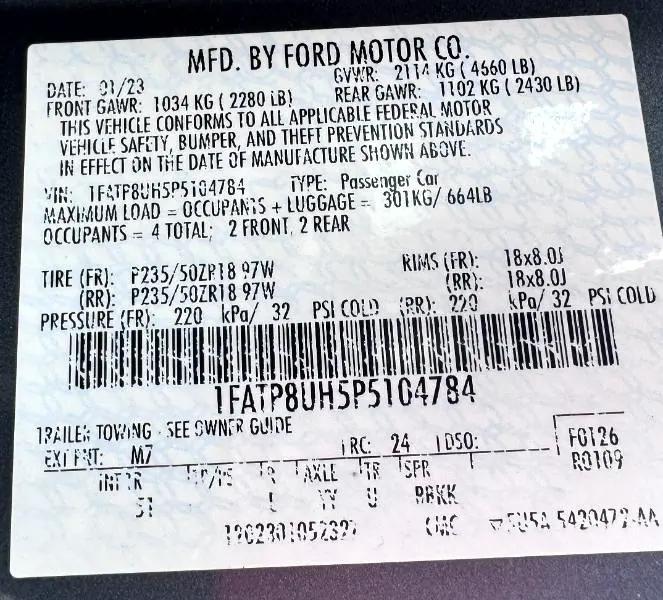 used 2023 Ford Mustang car, priced at $26,800