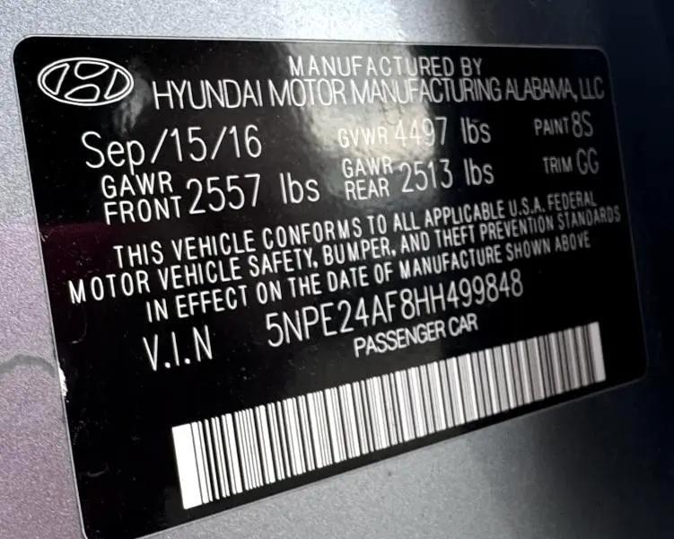 used 2017 Hyundai Sonata car, priced at $13,250