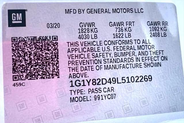 used 2020 Chevrolet Corvette car