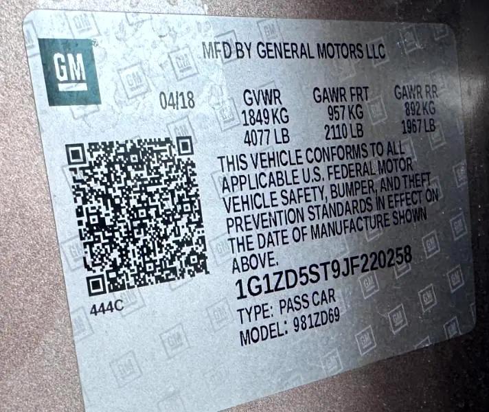 used 2018 Chevrolet Malibu car, priced at $15,990