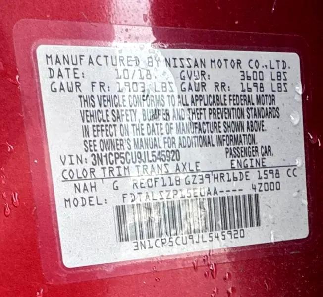 used 2018 Nissan Kicks car, priced at $12,200