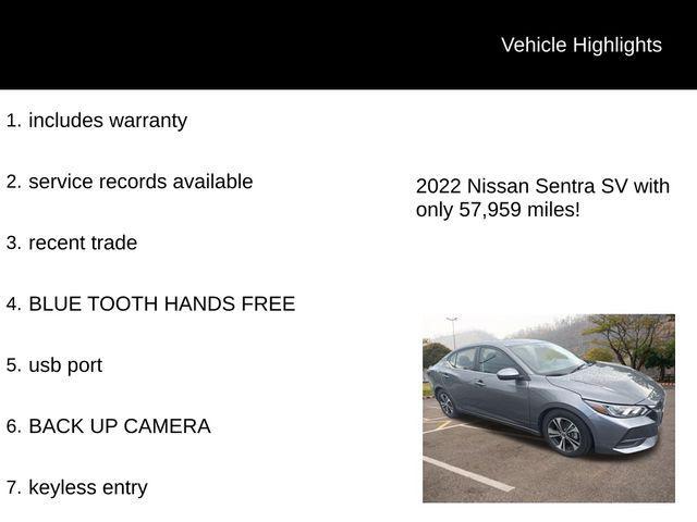 used 2022 Nissan Sentra car, priced at $16,991