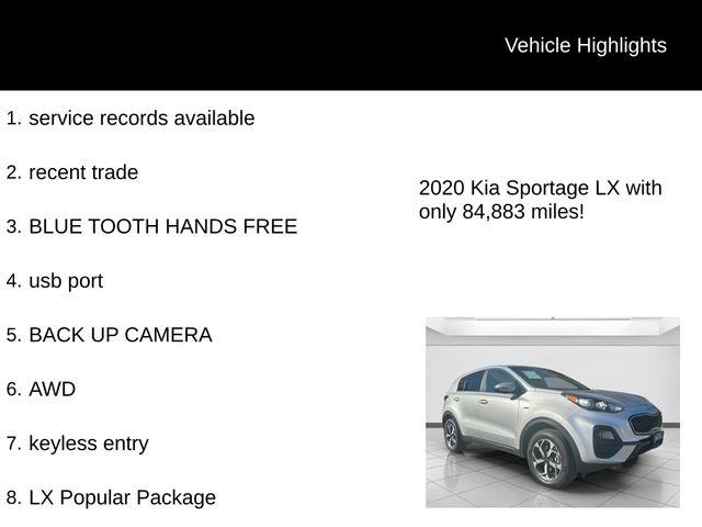 used 2020 Kia Sportage car, priced at $14,398