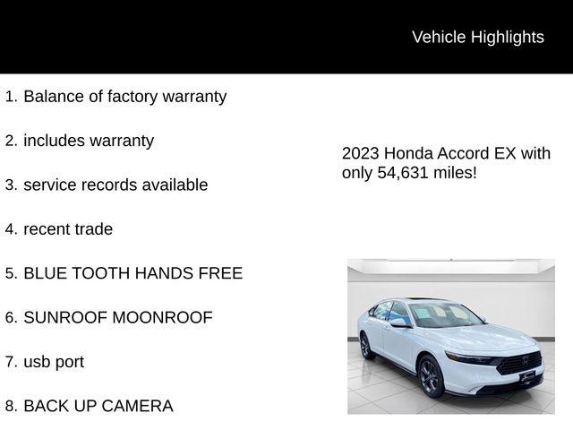 used 2023 Honda Accord car, priced at $22,898