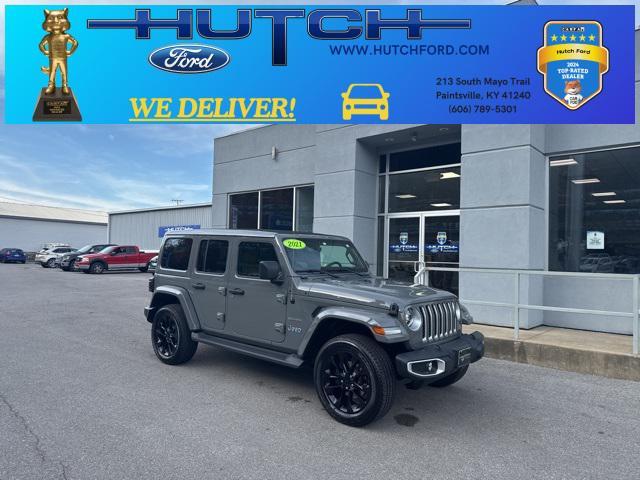 used 2021 Jeep Wrangler Unlimited 4xe car, priced at $33,998