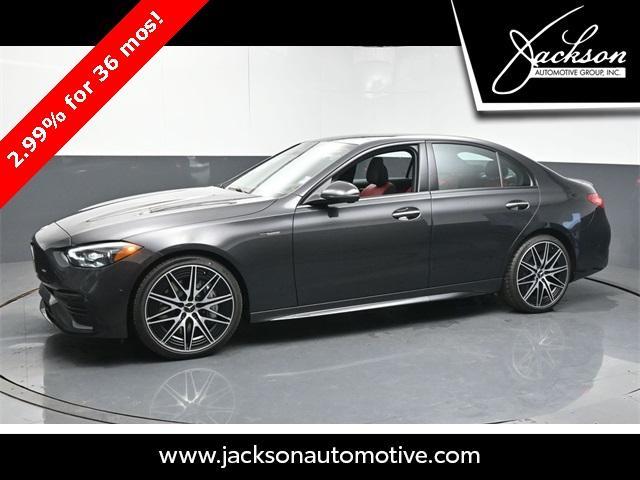 new 2025 Mercedes-Benz AMG C 43 car, priced at $77,595