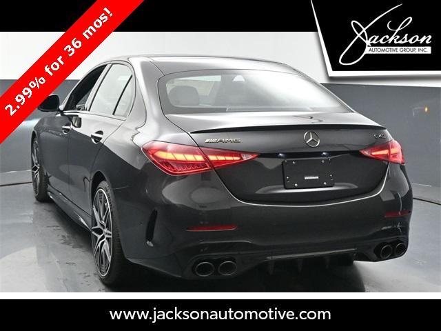 new 2025 Mercedes-Benz AMG C 43 car, priced at $77,595