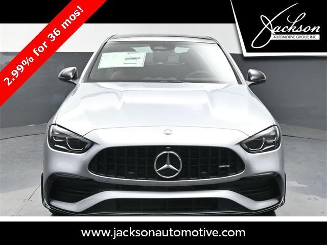 new 2025 Mercedes-Benz AMG C 43 car, priced at $71,920