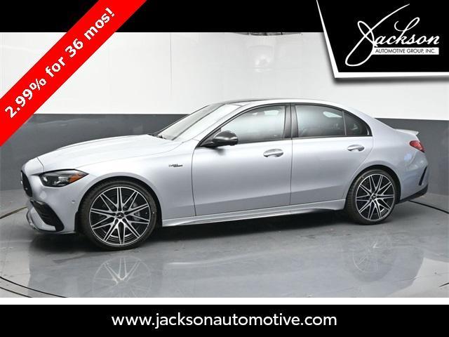 new 2025 Mercedes-Benz AMG C 43 car, priced at $71,920