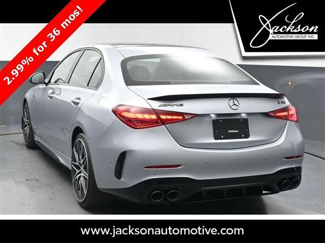 new 2025 Mercedes-Benz AMG C 43 car, priced at $71,920