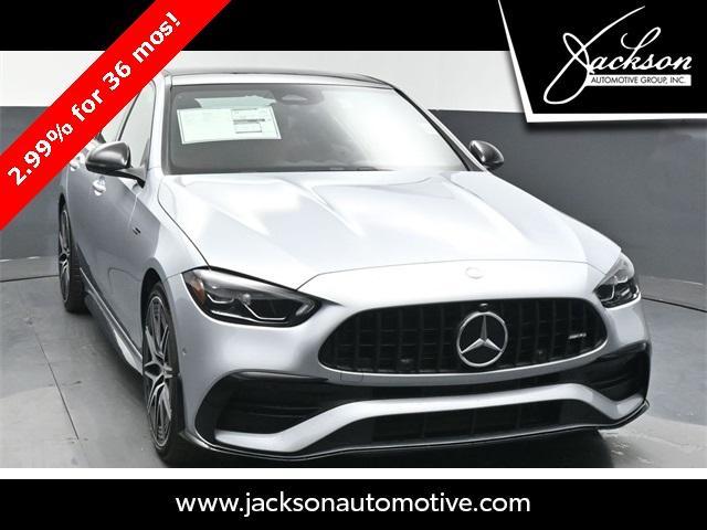 new 2025 Mercedes-Benz AMG C 43 car, priced at $71,920
